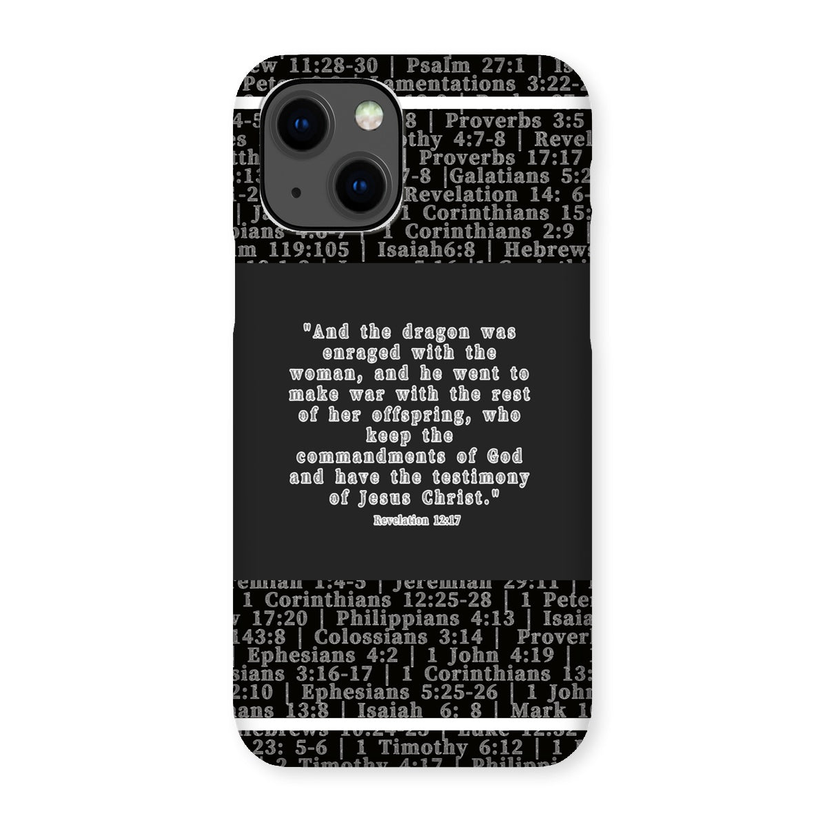 Revelation 12:17 Verse Snap Phone Case