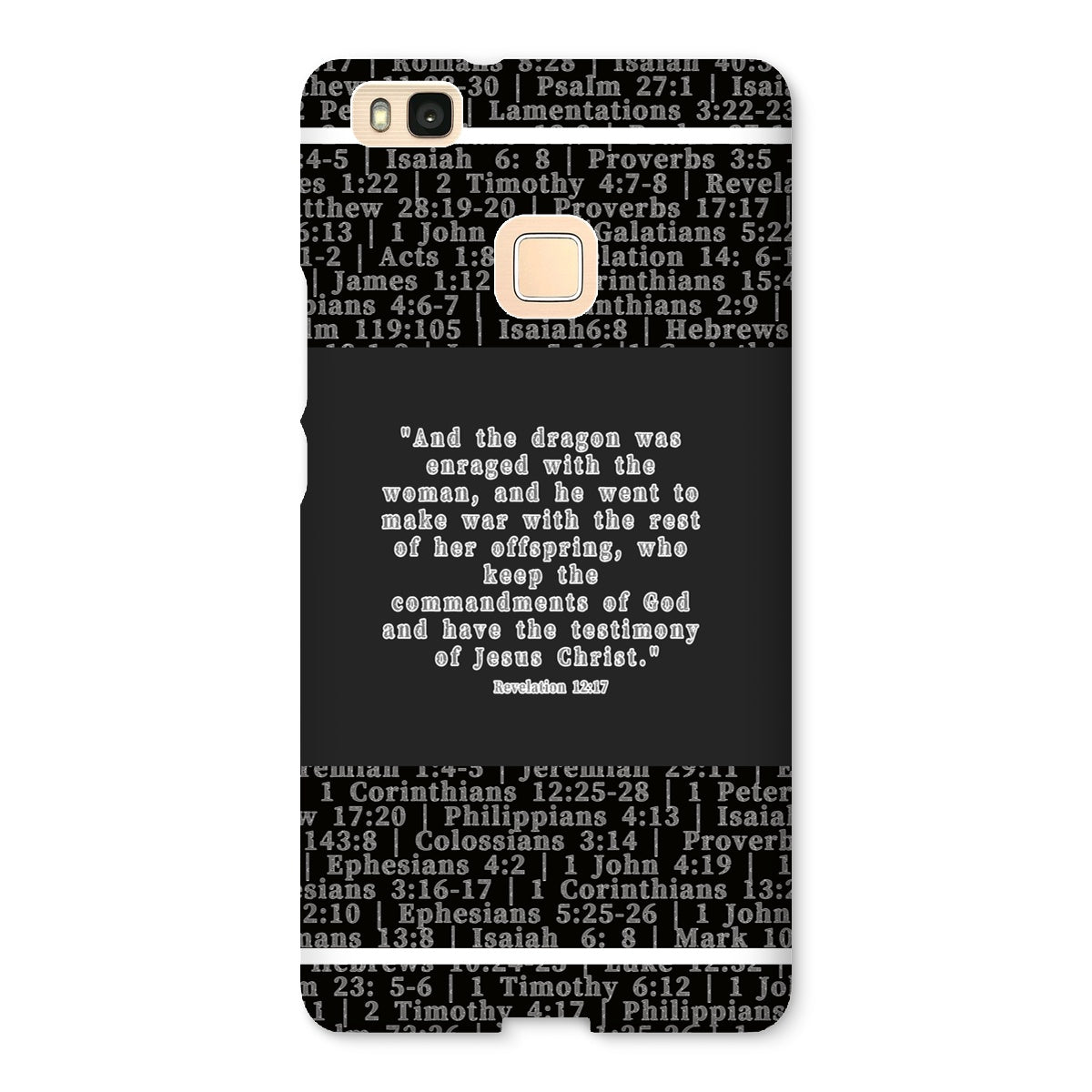 Revelation 12:17 Verse Snap Phone Case
