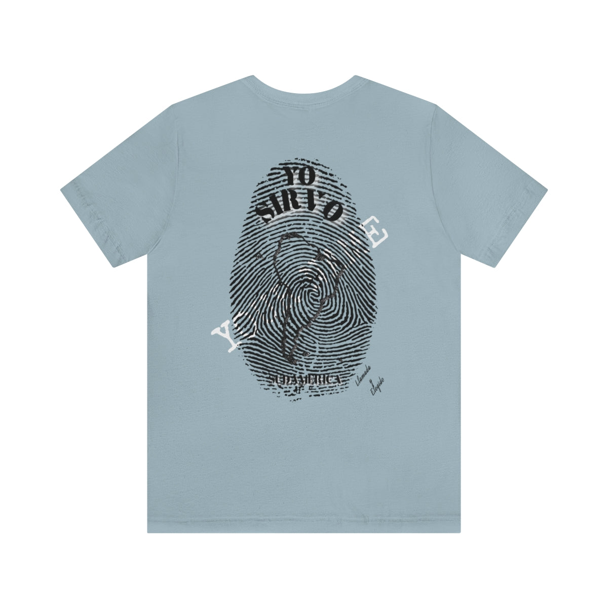 Spanish || Adult Unisex I Serve South America Personalized Fingerprint Tee