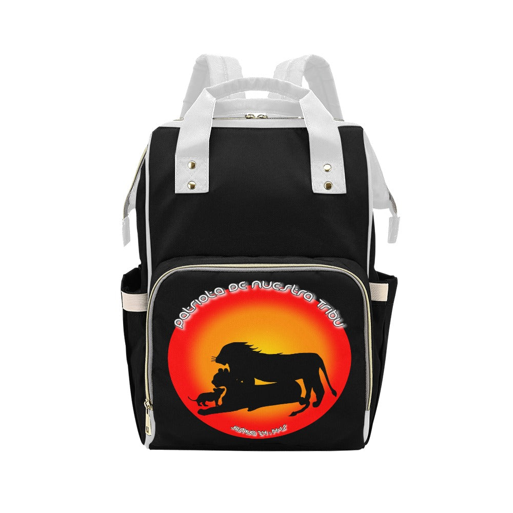 English and Spanish Our Family Tribe Diaper Backpack