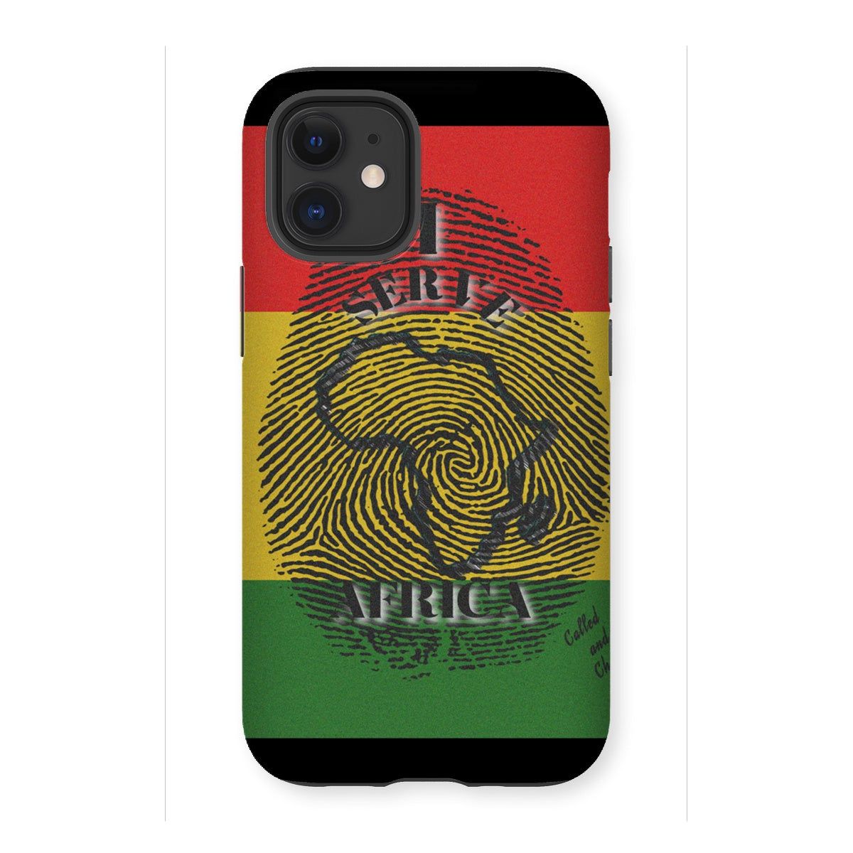 I Serve Africa Fingerprint Tough Phone Case