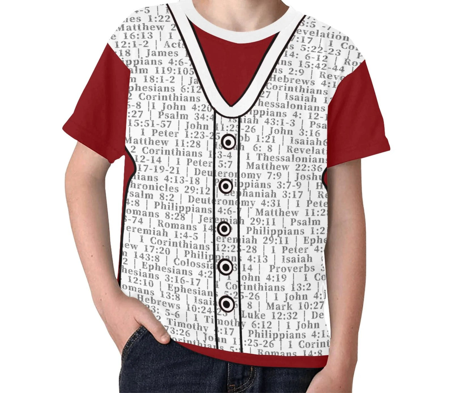 Youth Girl Revelation 22:13 Covered T-Shirt