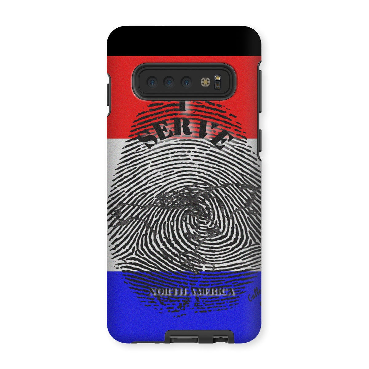 I Serve North America Fingerprint Tough Phone Case