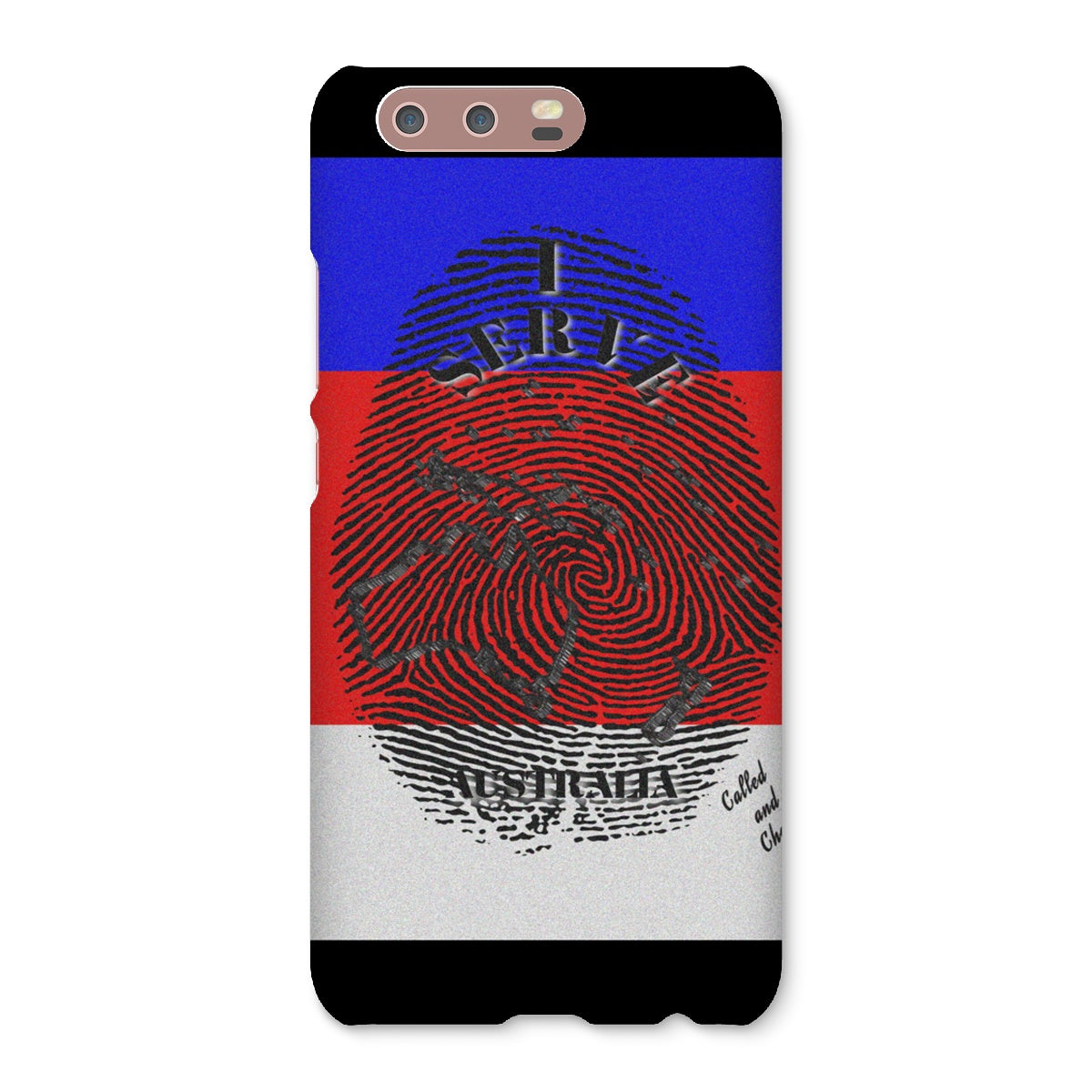 I Serve Australia Fingerprint Snap Phone Case