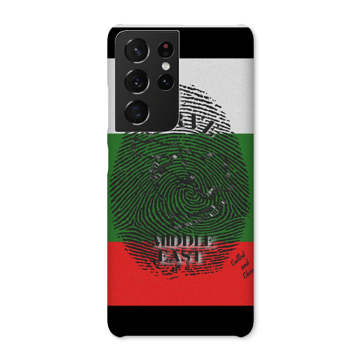 I Serve Middle East Fingerprint Snap Phone Case