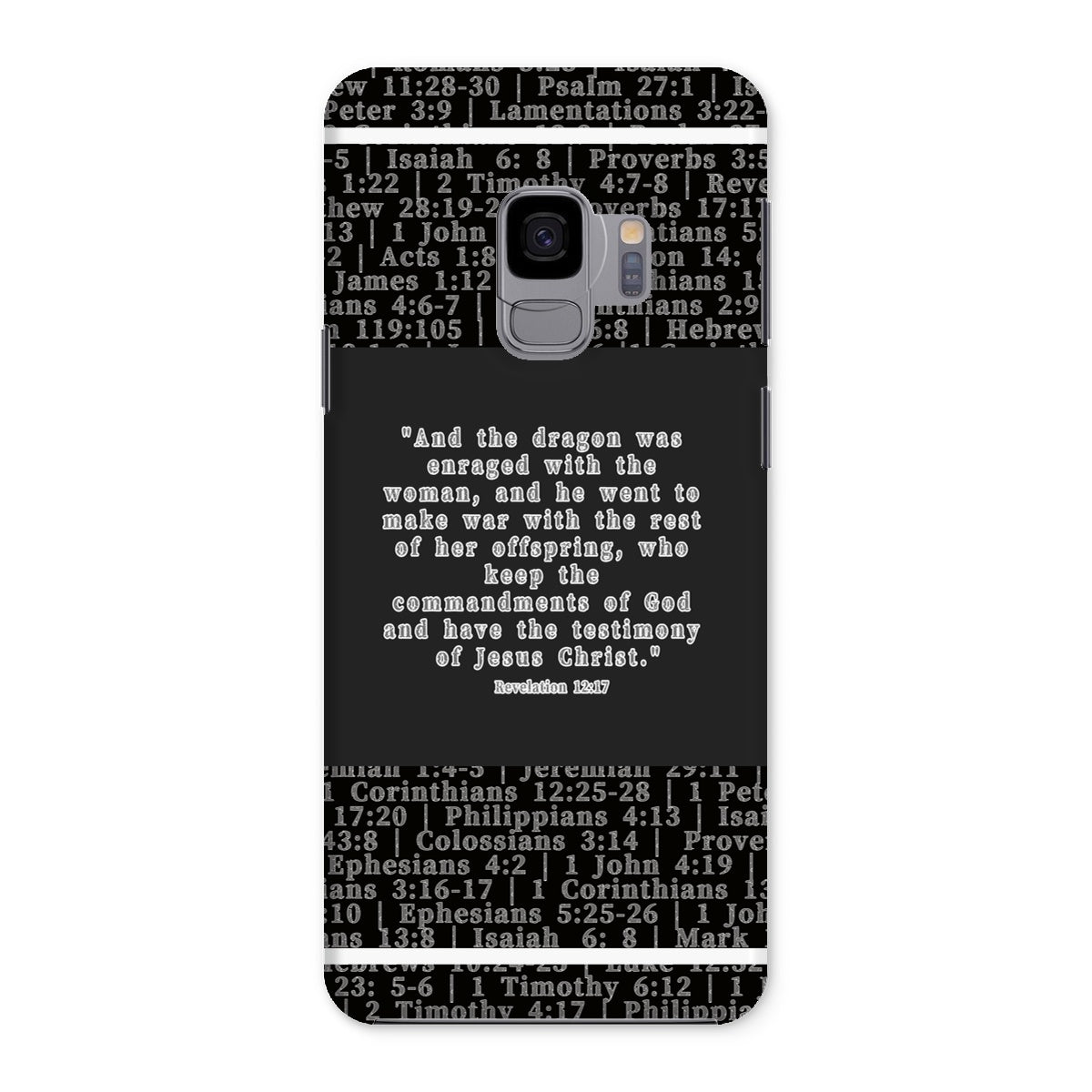 Revelation 12:17 Verse Snap Phone Case