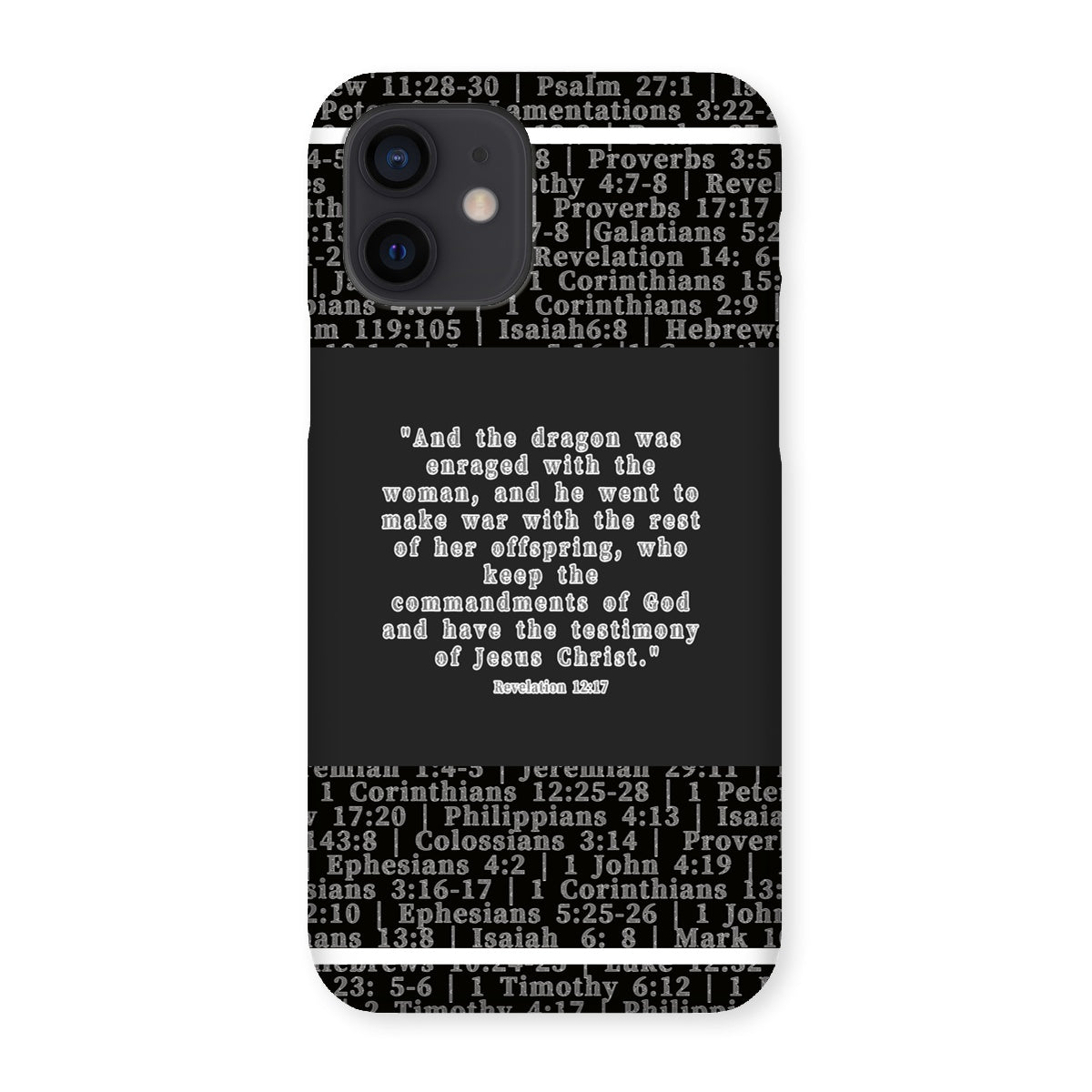 Revelation 12:17 Verse Snap Phone Case