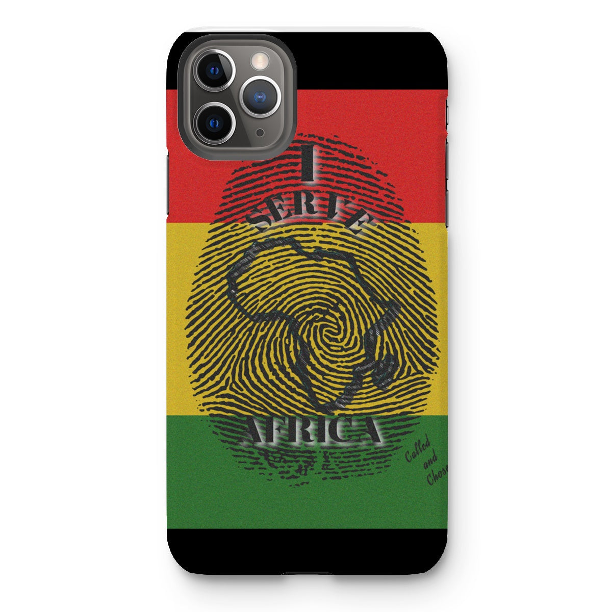 I Serve Africa Fingerprint Tough Phone Case