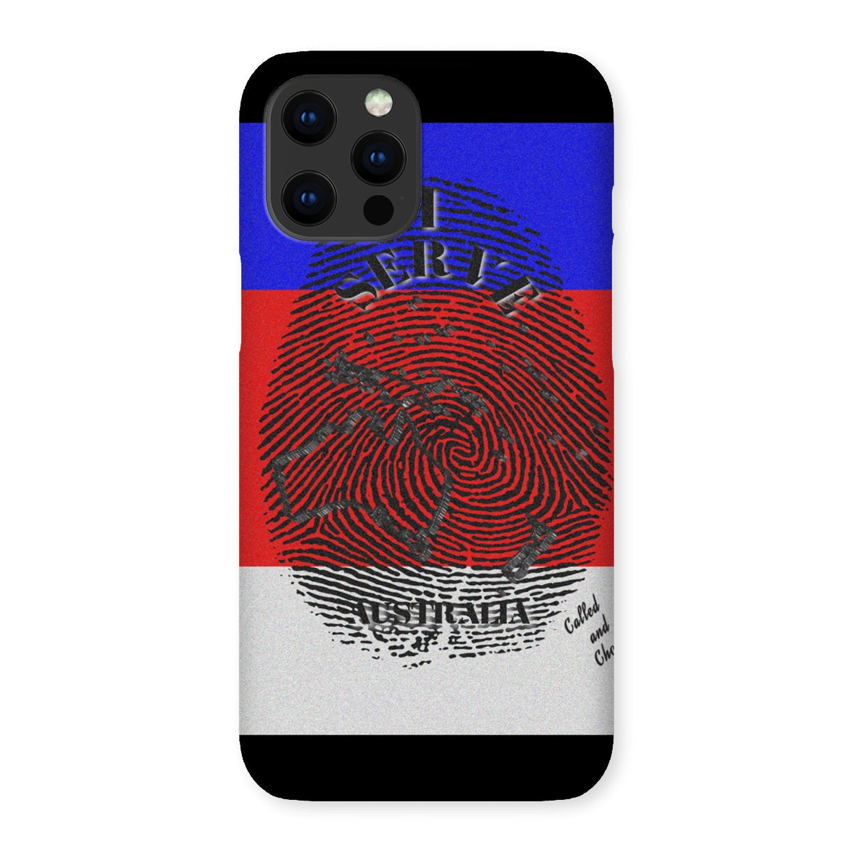 I Serve Australia Fingerprint Snap Phone Case