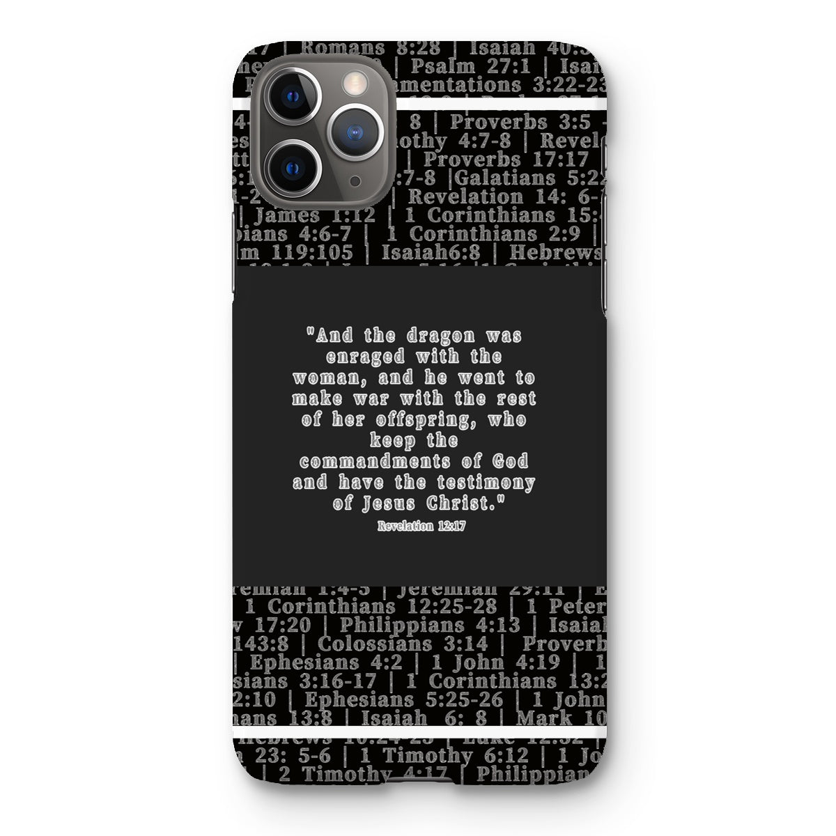 Revelation 12:17 Verse Snap Phone Case