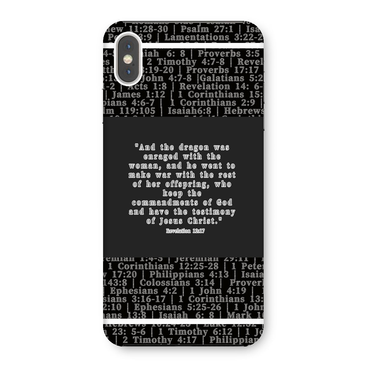 Revelation 12:17 Verse Snap Phone Case