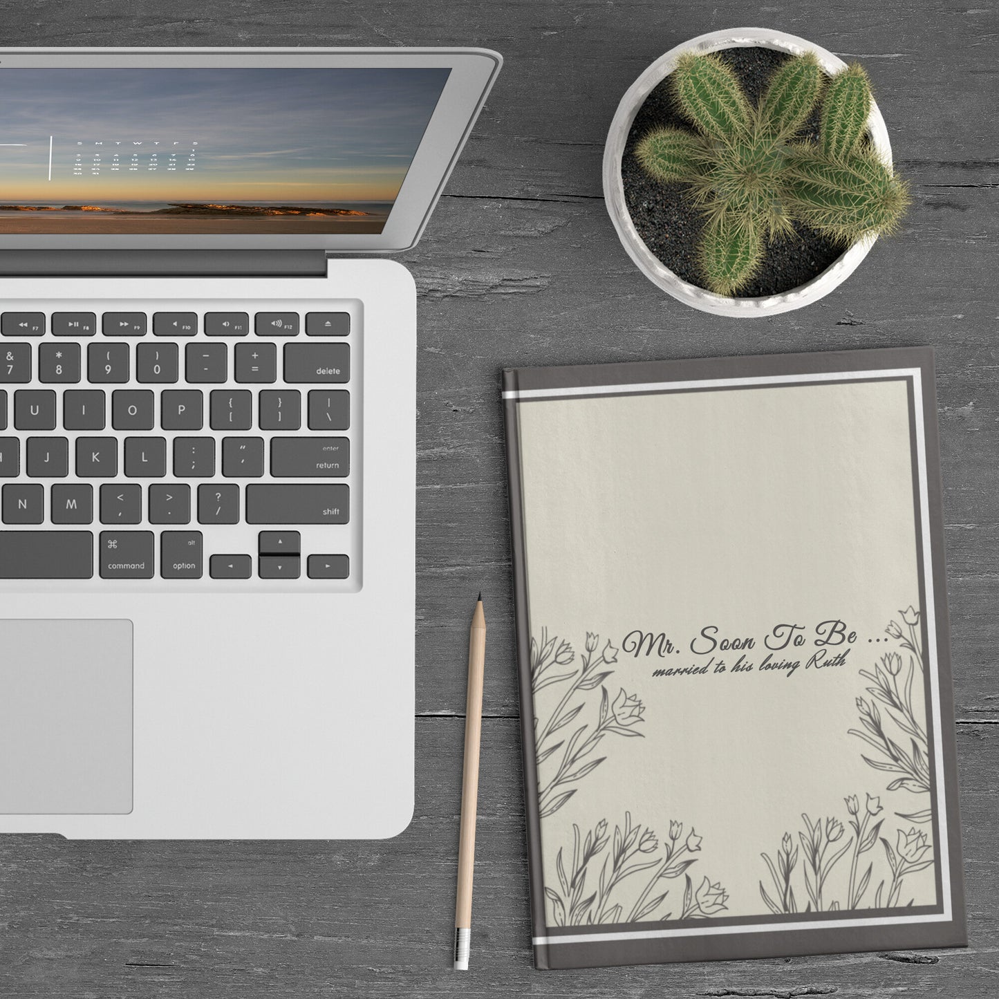 Beige Mr. Soon To Be Journal