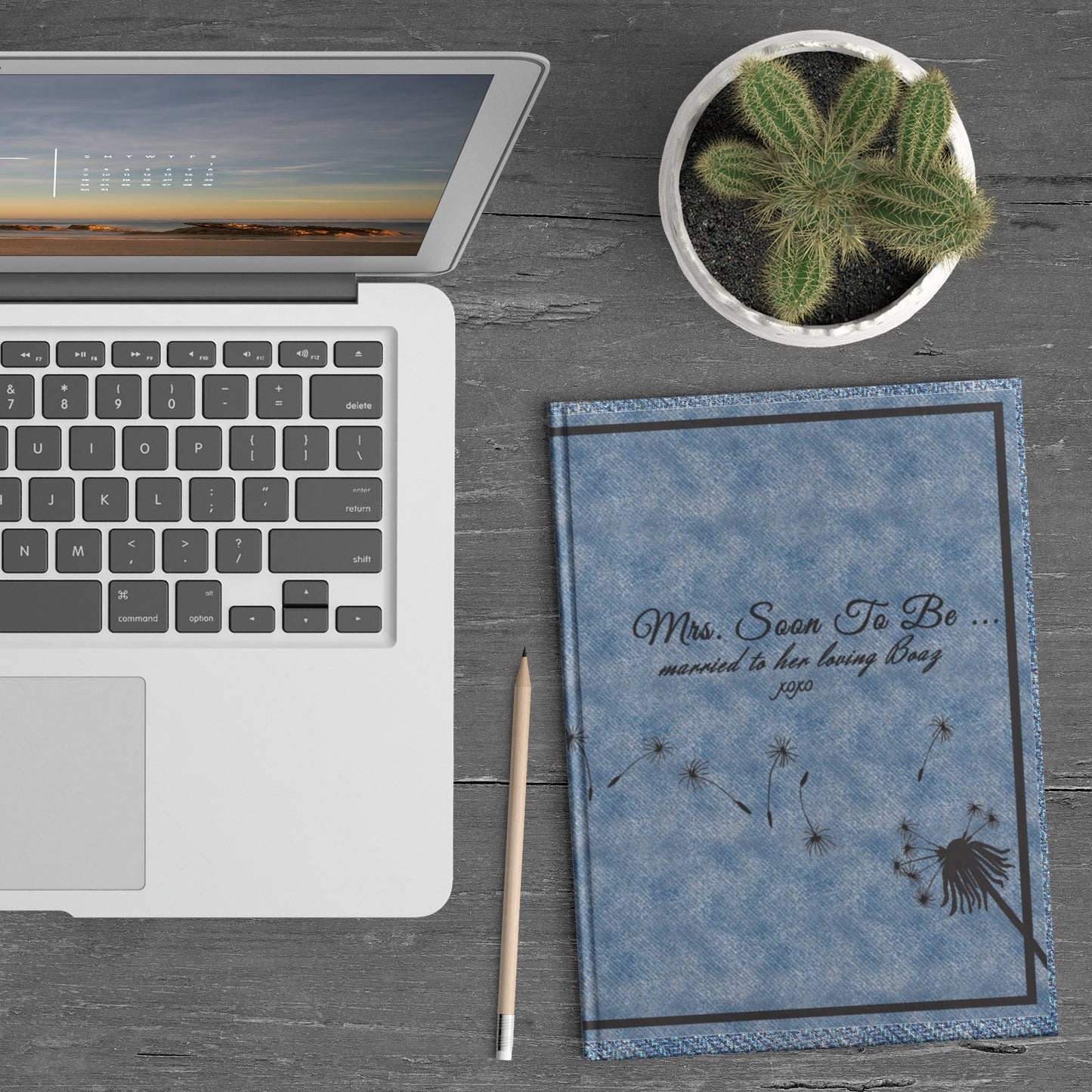 Denim Designed Mrs. Soon to Be Journal