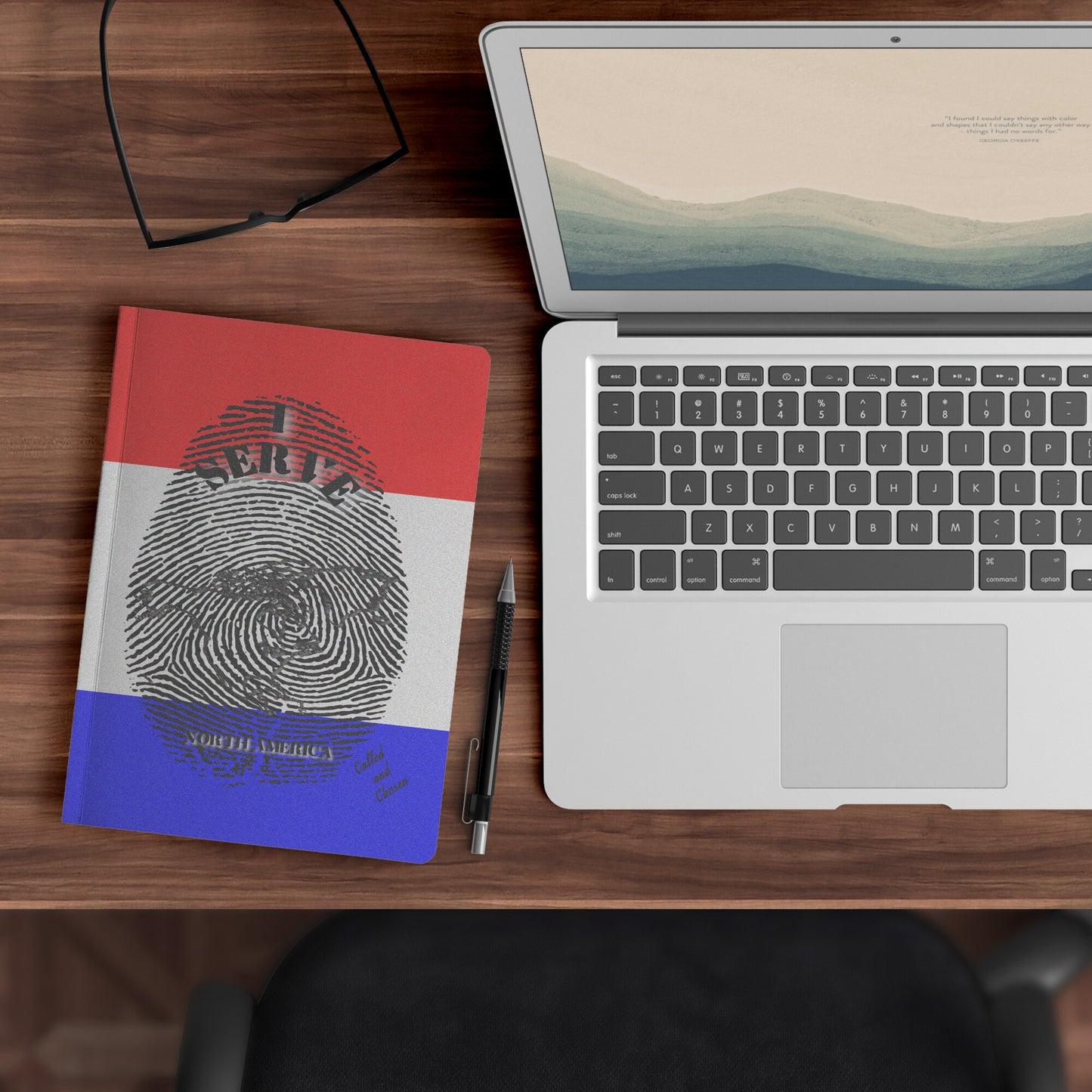 I Serve North America Fingerprint Notebook