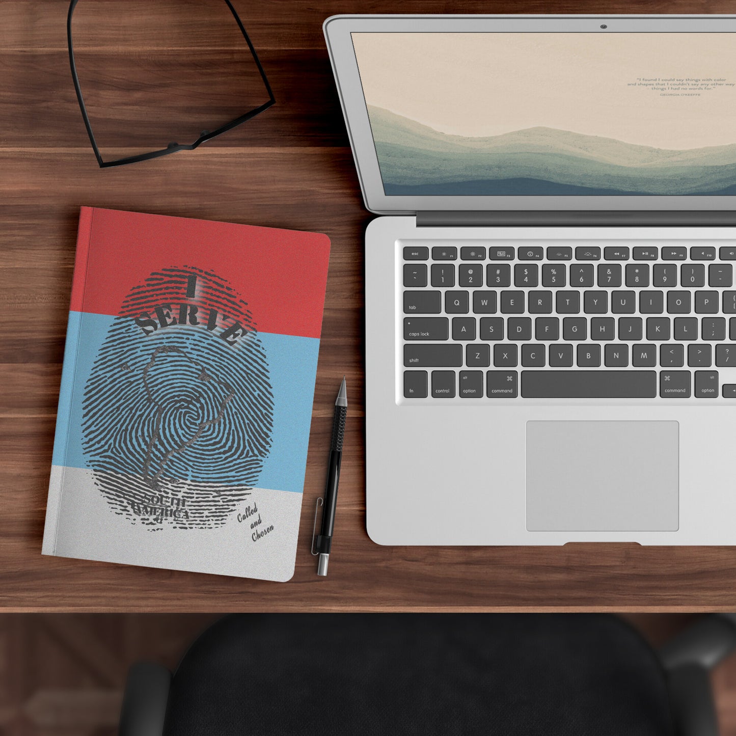 I Serve South America Fingerprint Notebook