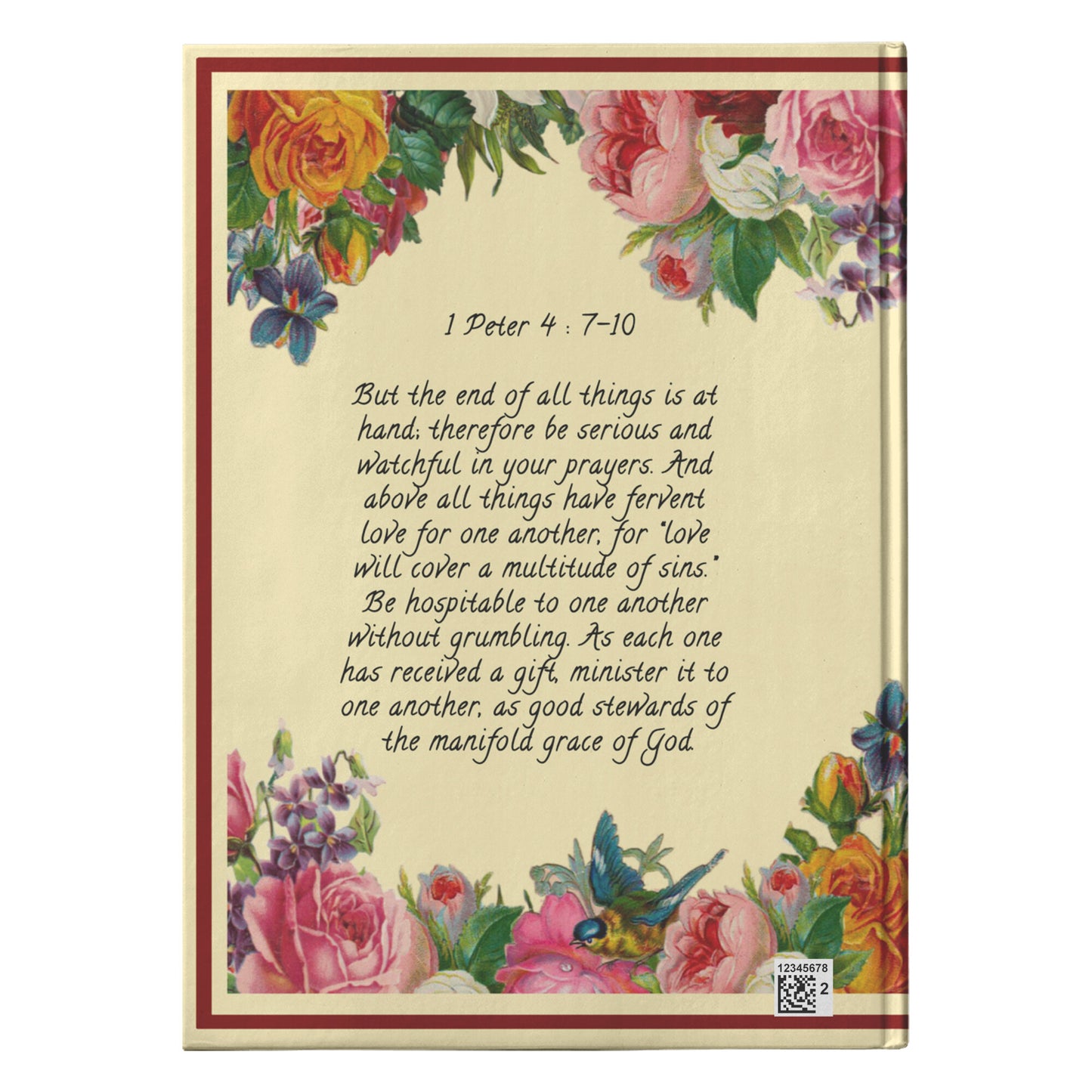 Personalized Vintage Cream Spiritual Gift Journal