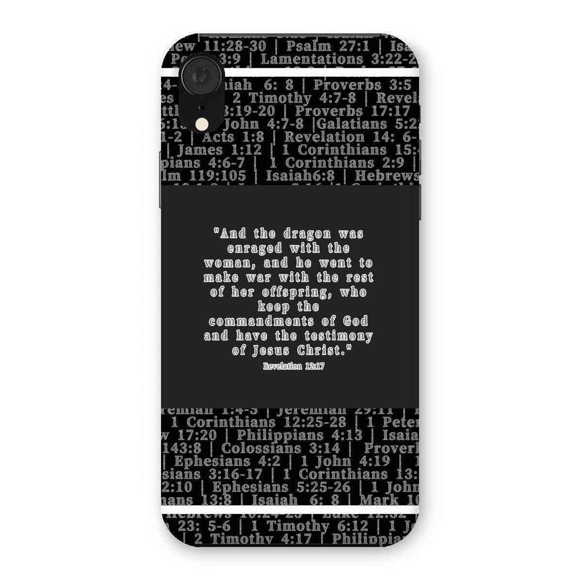 Revelation 12:17 Verse Snap Phone Case