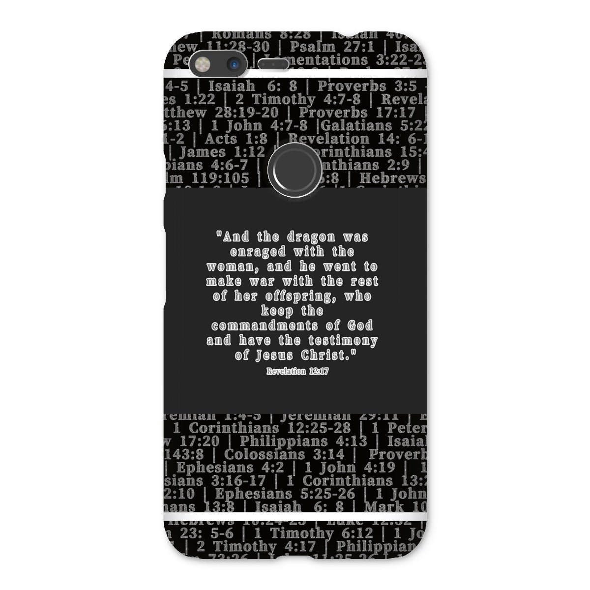 Revelation 12:17 Verse Snap Phone Case