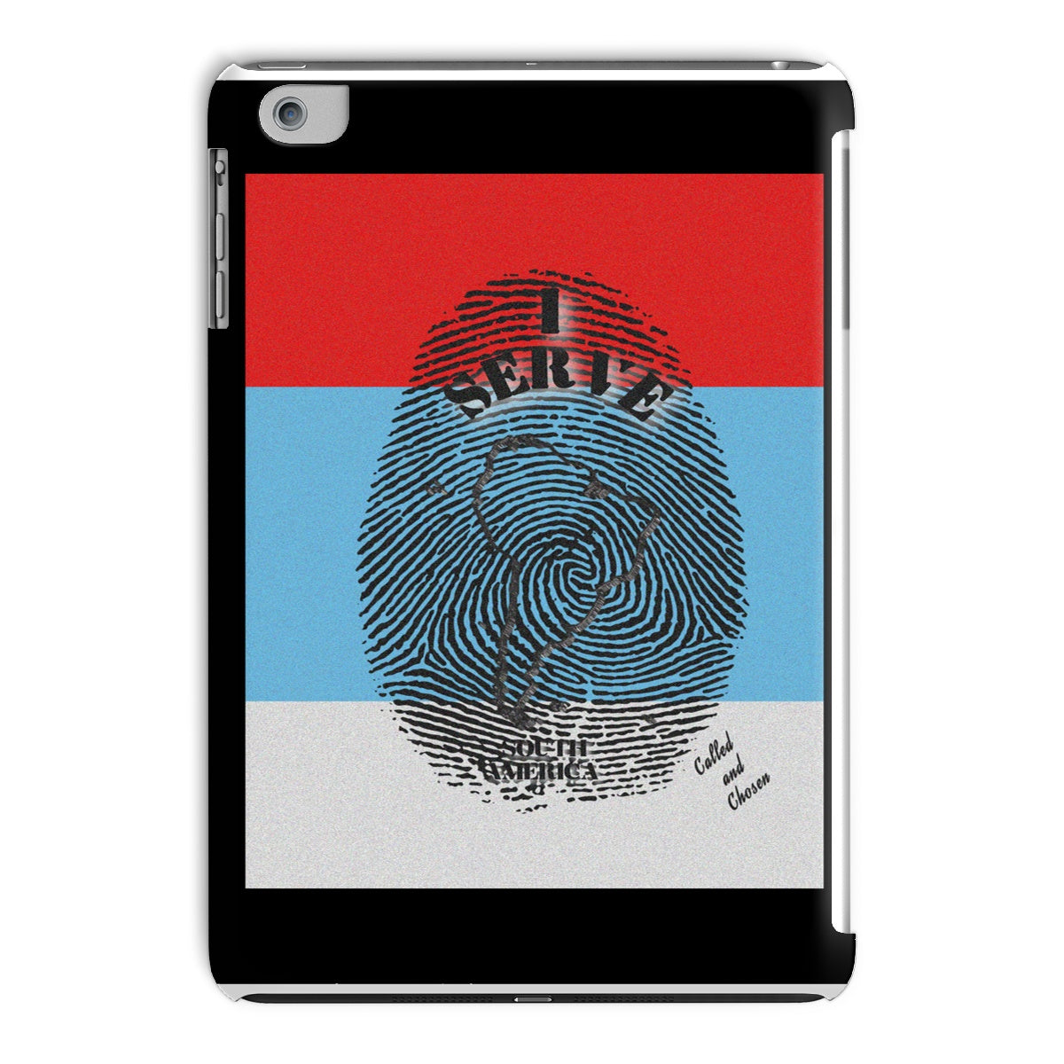 I Serve South America Fingerprint iPad Case