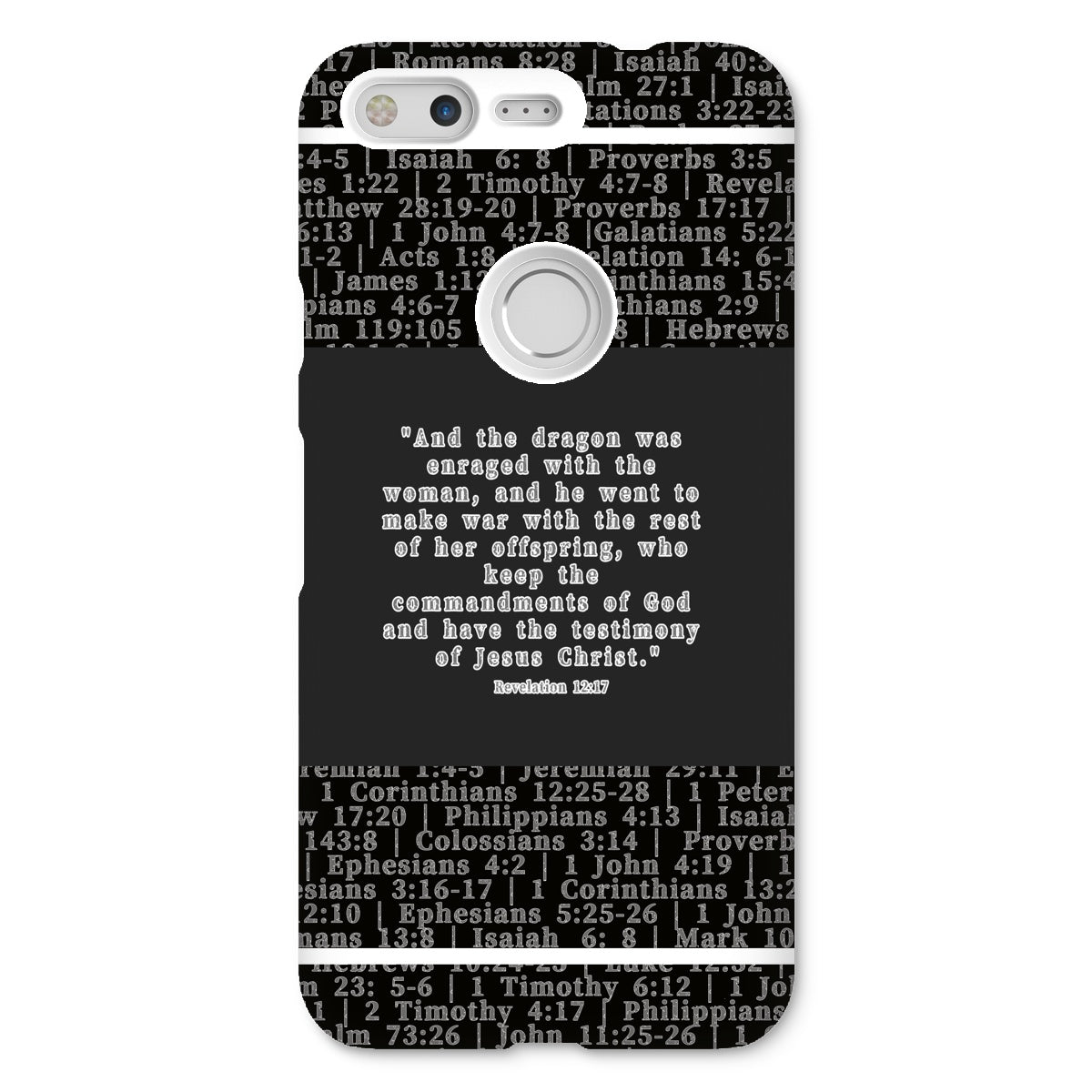 Revelation 12:17 Verse Snap Phone Case