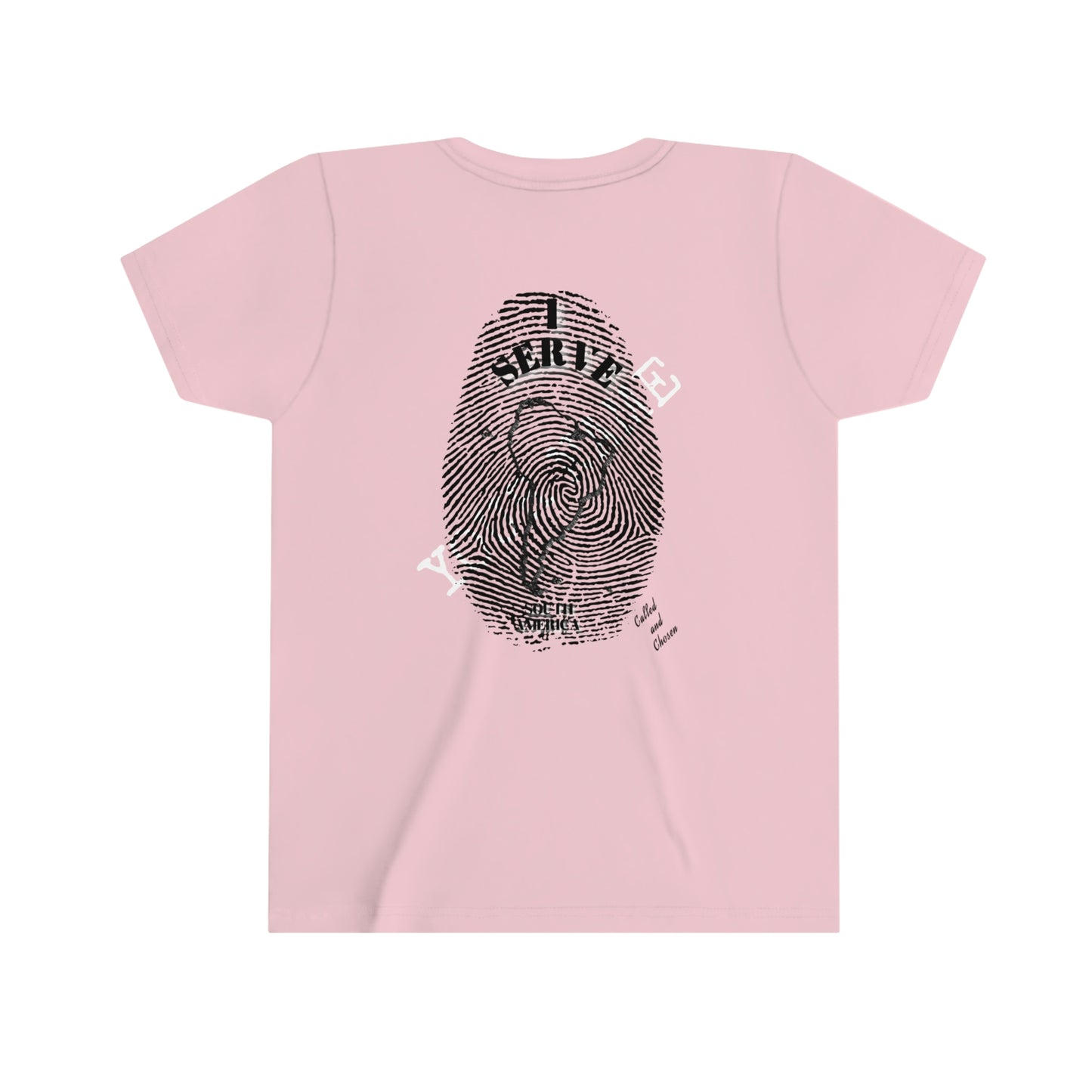 English || Youth Unisex I Serve South America Personalized Fingerprint Tee