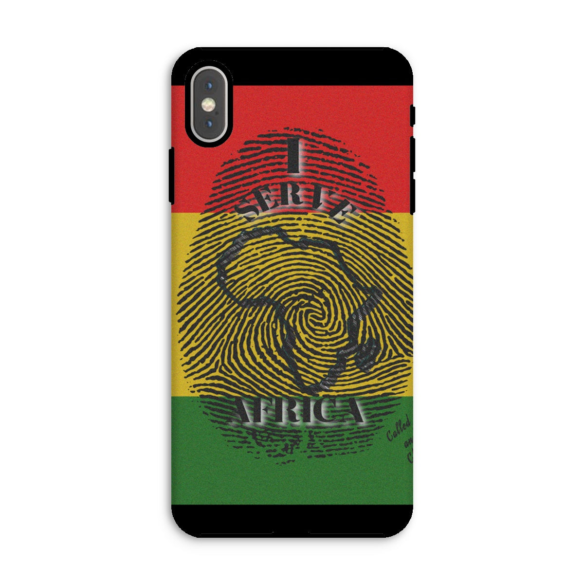 I Serve Africa Fingerprint Tough Phone Case