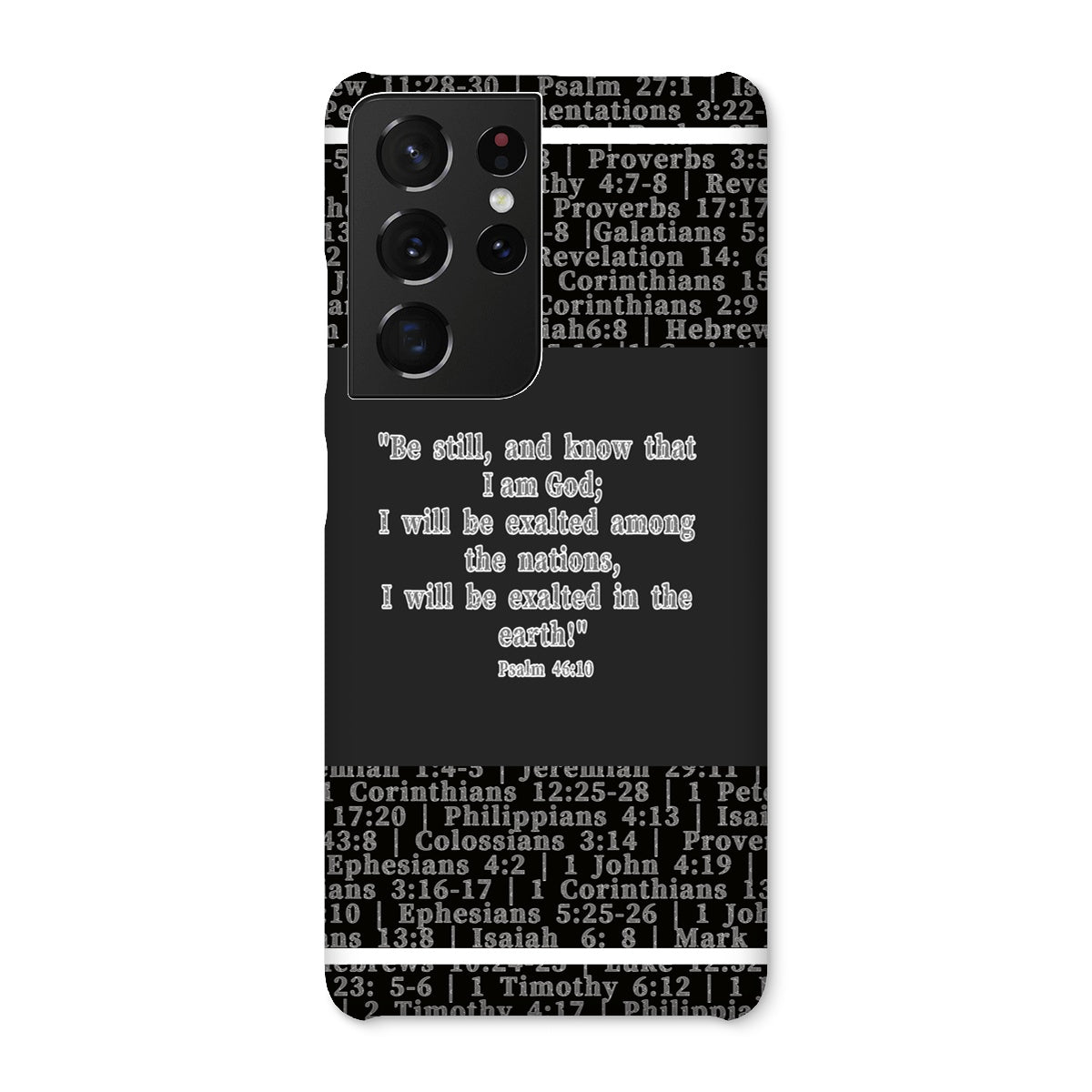 Psalm 46:10 Verse Snap Phone Case