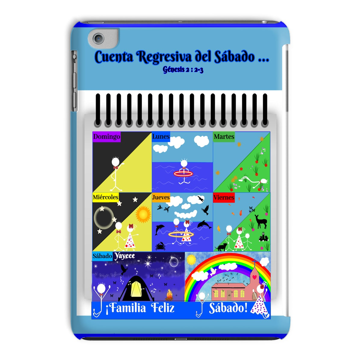 Spanish || Sabbath Countdown iPad Case || Boy