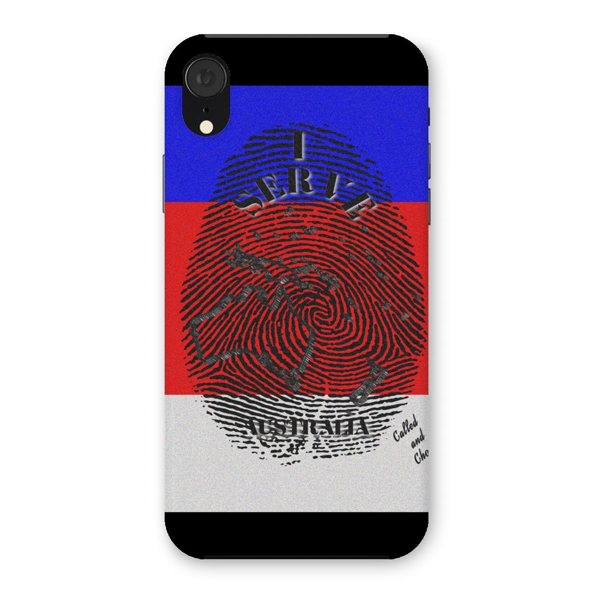 I Serve Australia Fingerprint Snap Phone Case