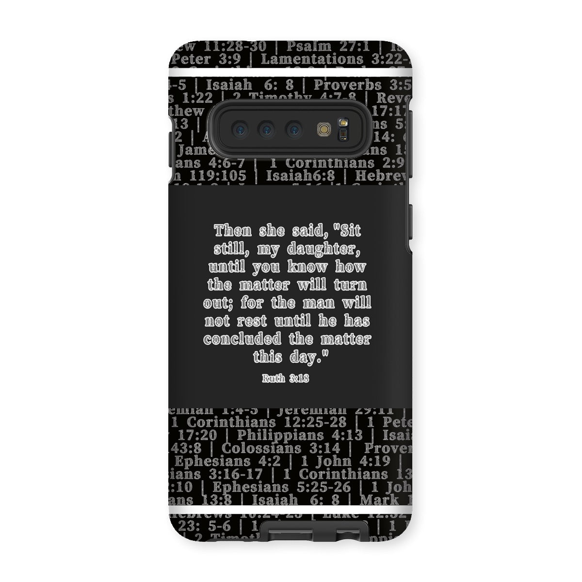 Ruth 3:18 Verse Tough Phone Case