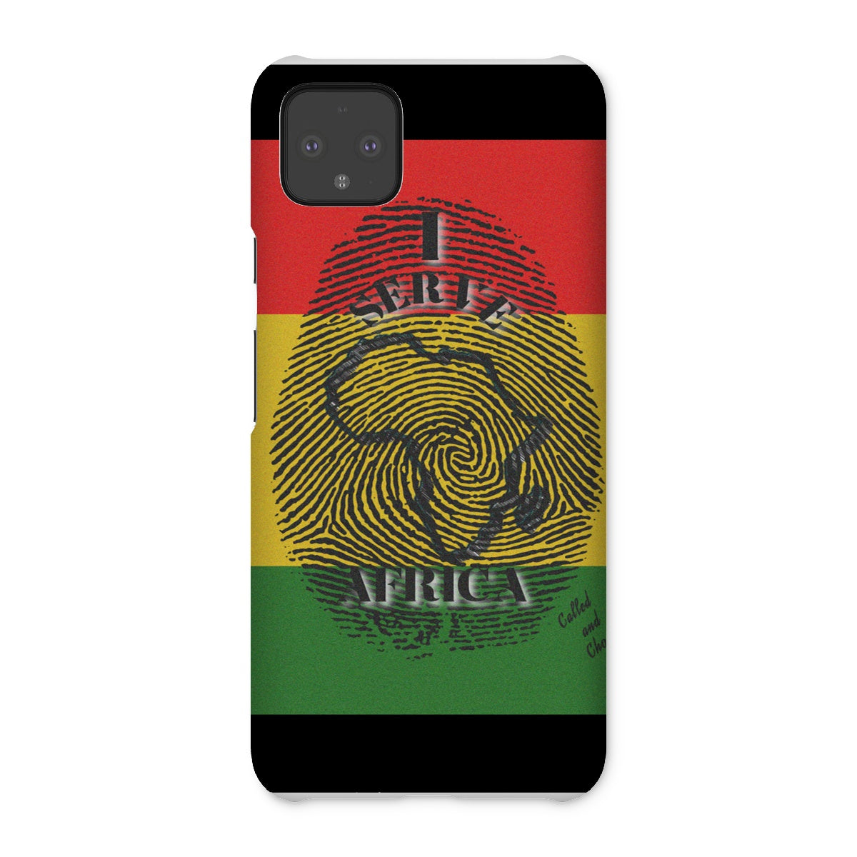 I Serve Africa Fingerprint Snap Phone Case