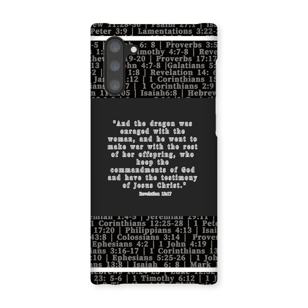 Revelation 12:17 Verse Snap Phone Case