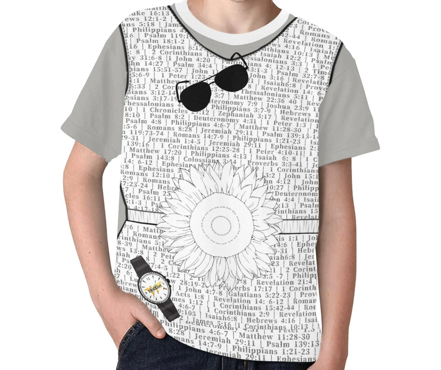 Youth Girl Psalm 46:10 Covered T-Shirt