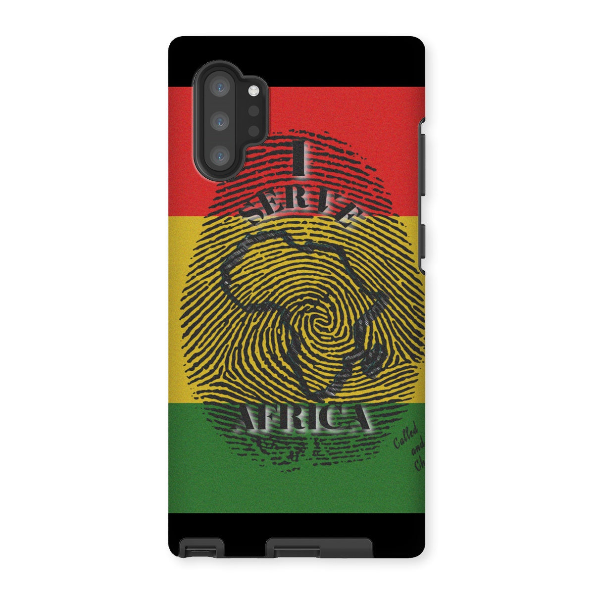 I Serve Africa Fingerprint Tough Phone Case
