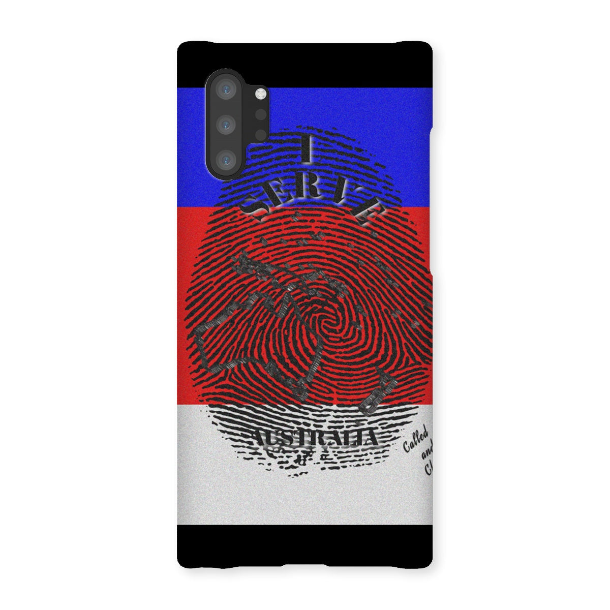 I Serve Australia Fingerprint Snap Phone Case