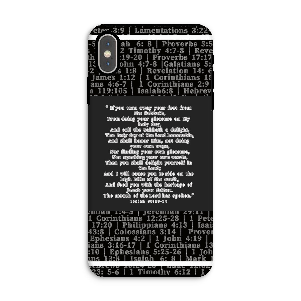 Isaiah 58:13-14 Verse Tough Phone Case