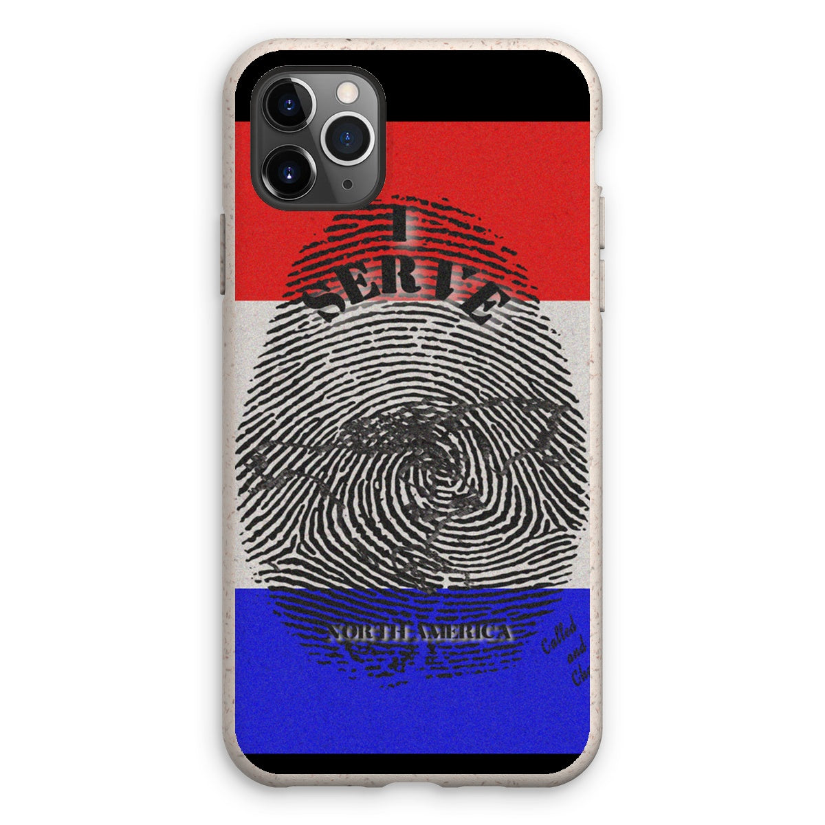 I Serve North America Fingerprint Eco Phone Case