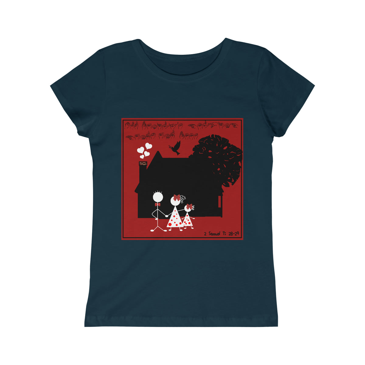 ASL || Youth Girl's Family-Band Matching Princess Tee