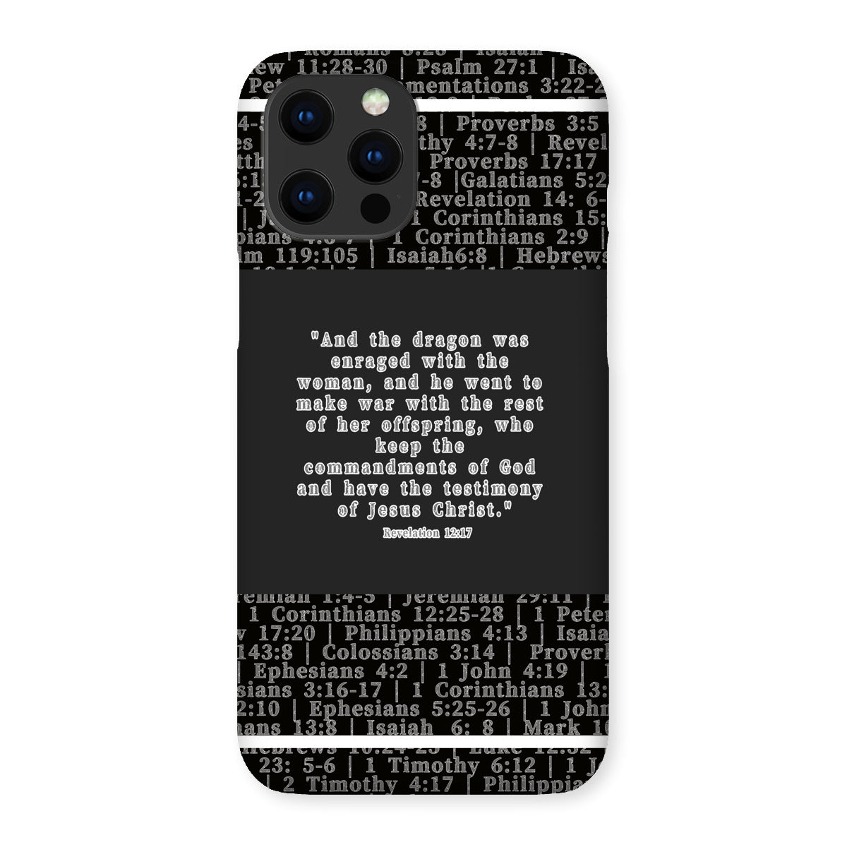 Revelation 12:17 Verse Snap Phone Case