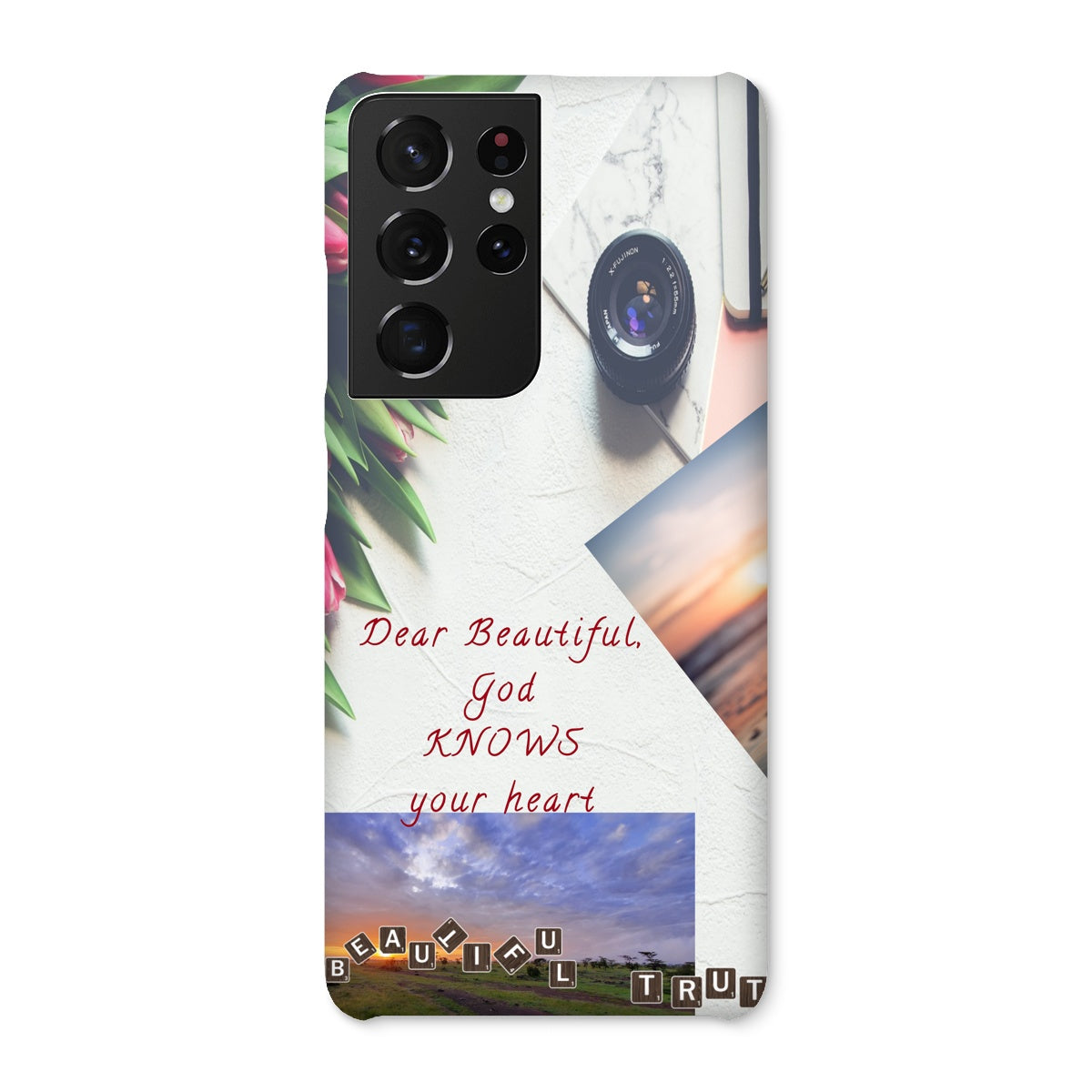 Dear Beautiful God Knows Snap Phone Case