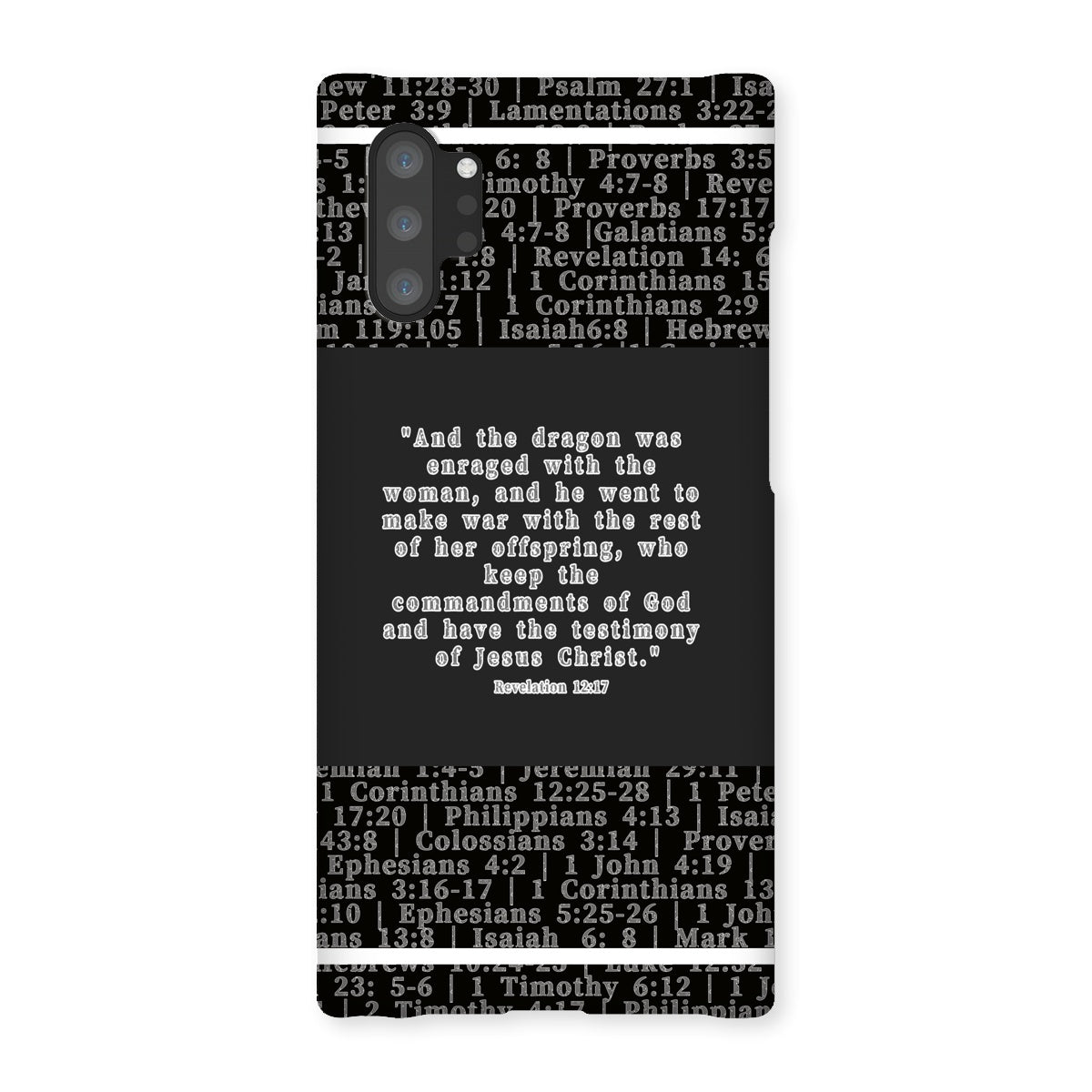 Revelation 12:17 Verse Snap Phone Case