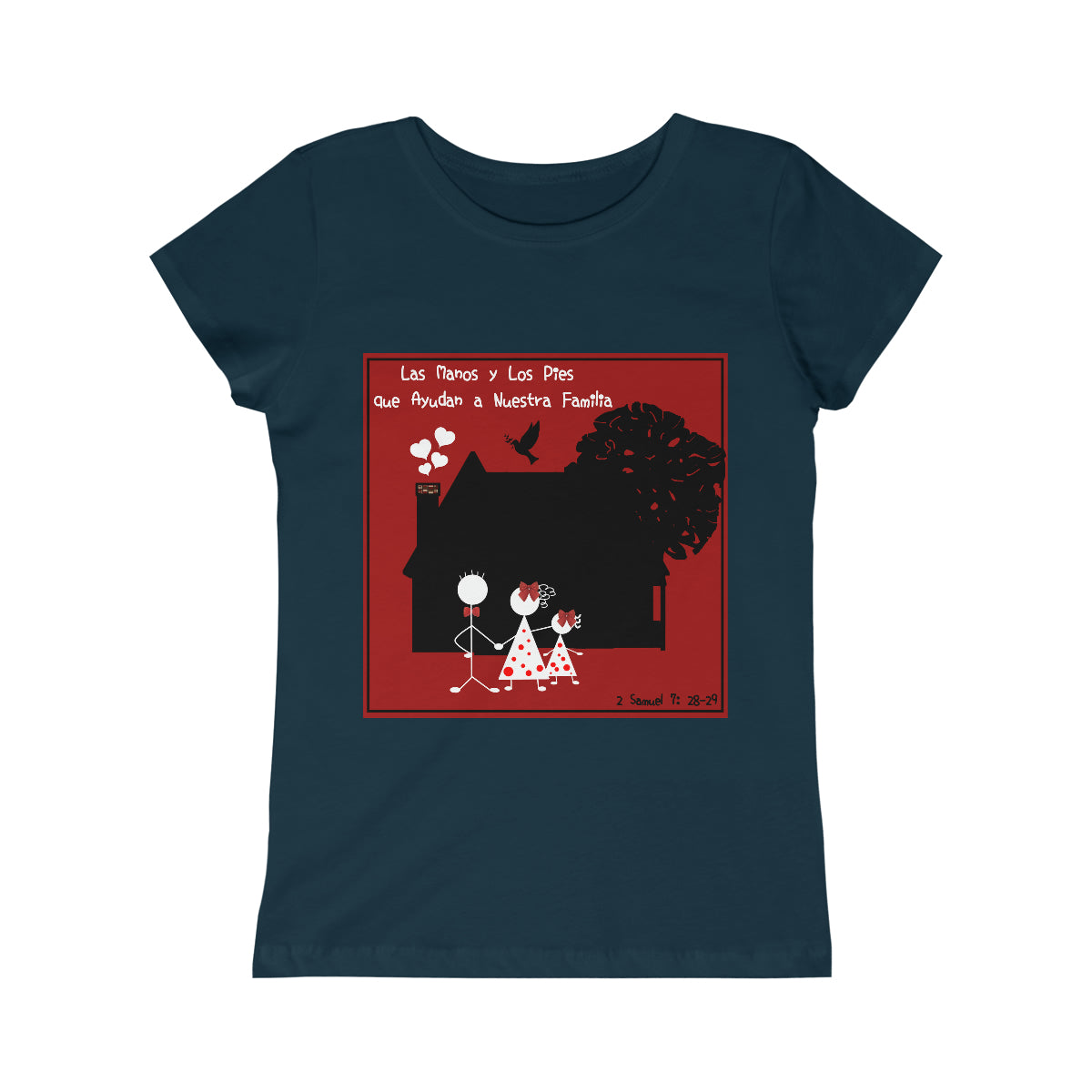 Spanish || Youth Girl's Family-Band Matching Princess Tee