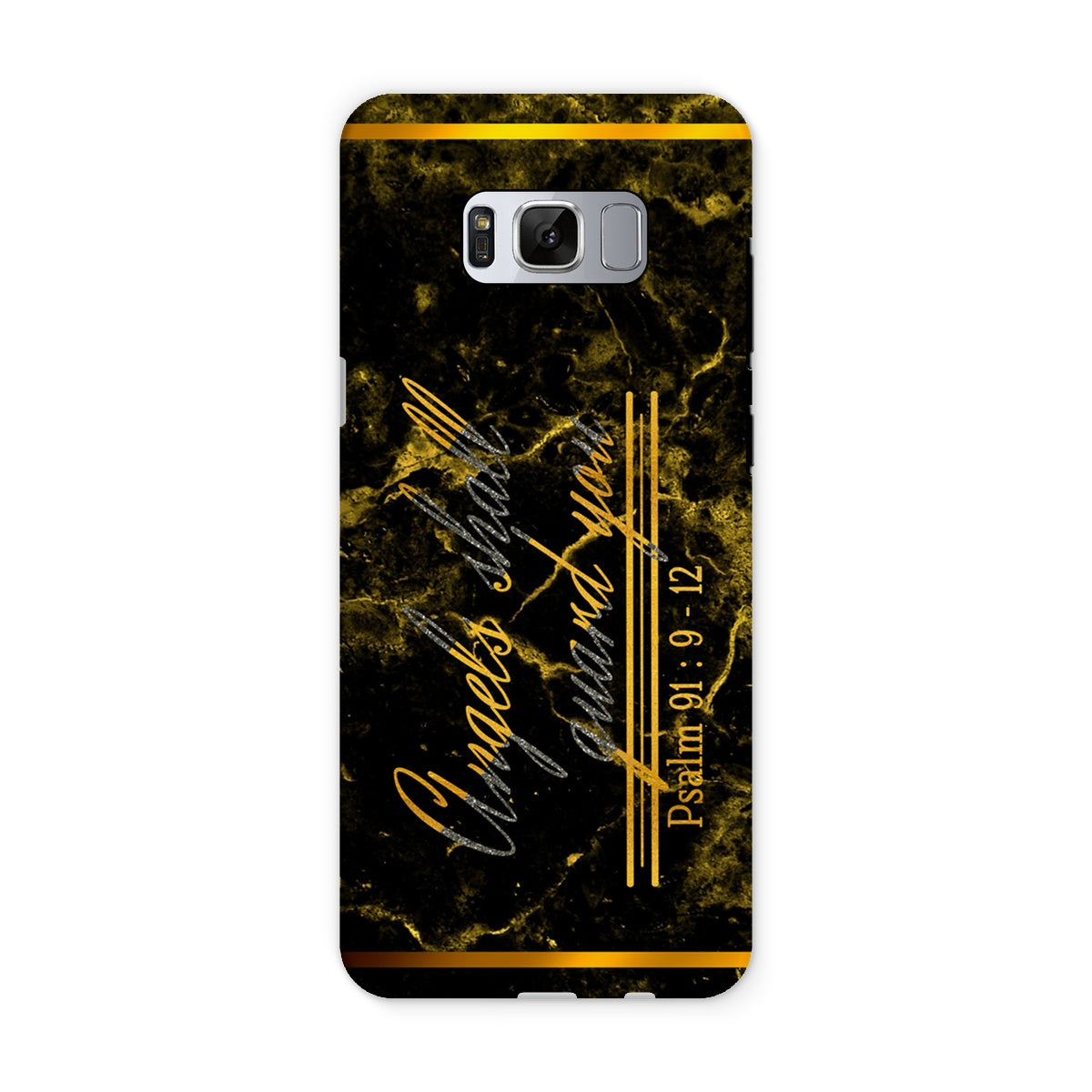 Angels Shall Guard You || Psalm 91:9-12 Tough Phone Case