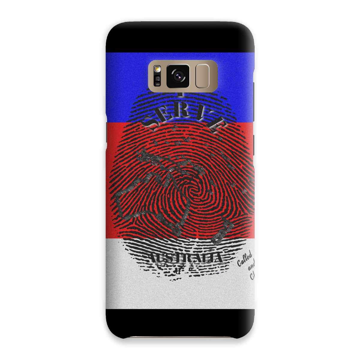 I Serve Australia Fingerprint Snap Phone Case