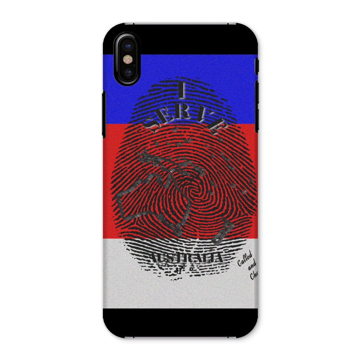 I Serve Australia Fingerprint Snap Phone Case