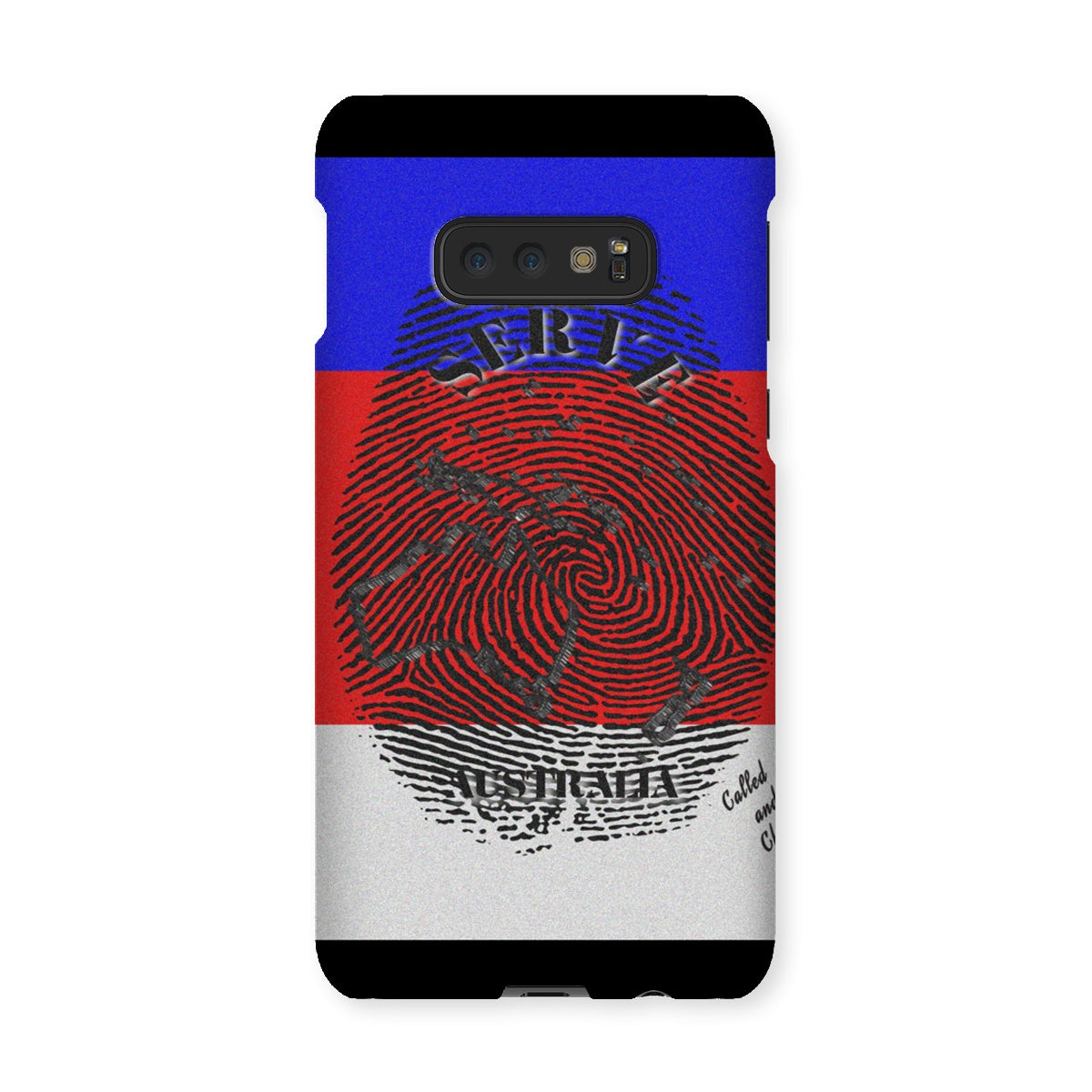 I Serve Australia Fingerprint Snap Phone Case