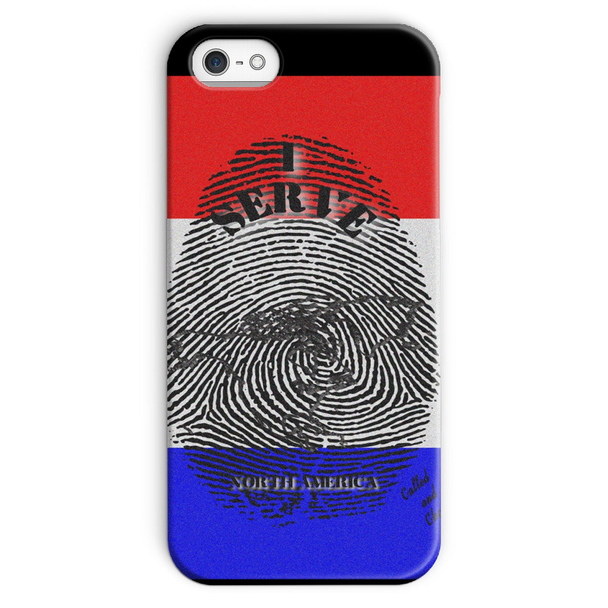 I Serve North America Fingerprint Snap Phone Case