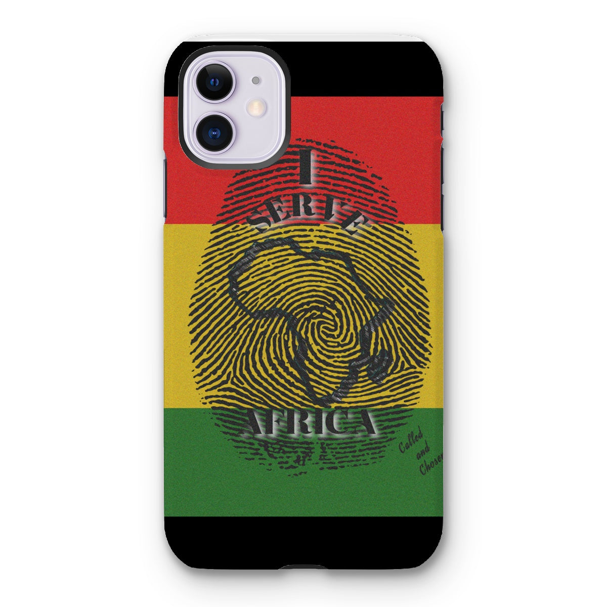 I Serve Africa Fingerprint Tough Phone Case