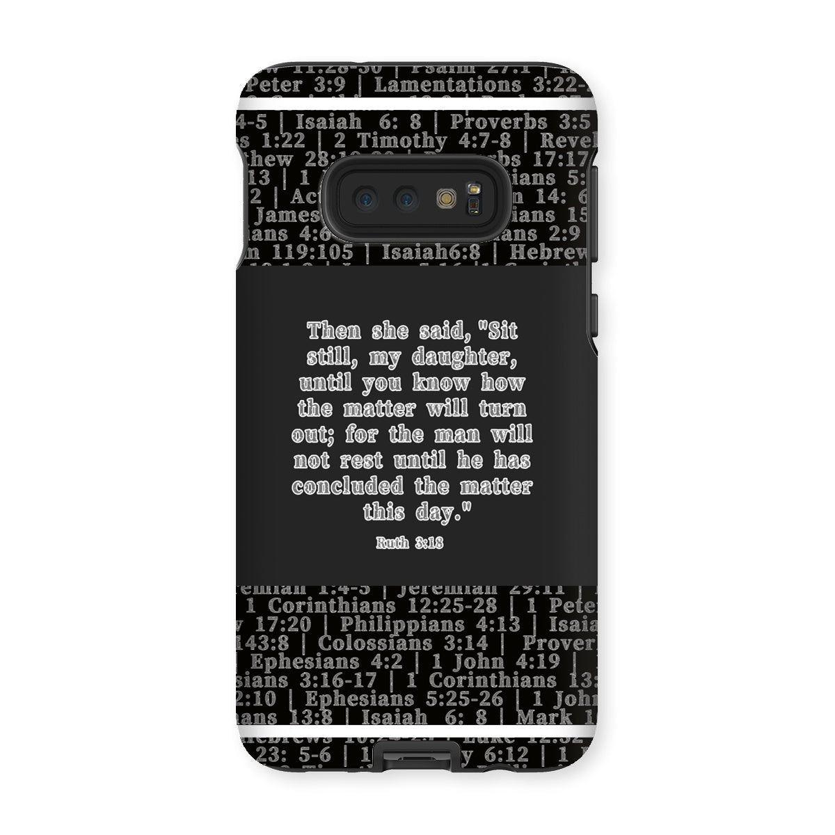 Ruth 3:18 Verse Tough Phone Case