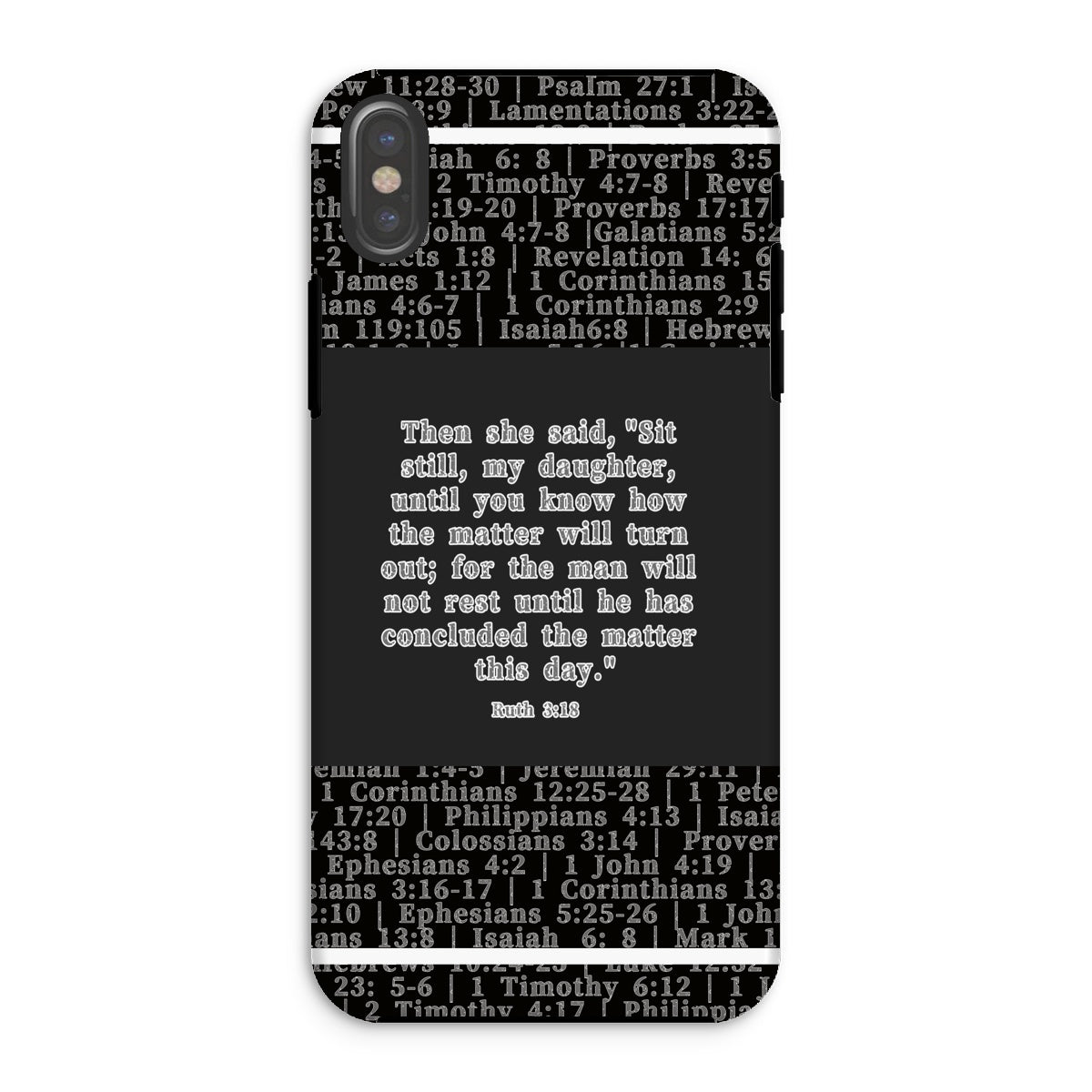 Ruth 3:18 Verse Tough Phone Case